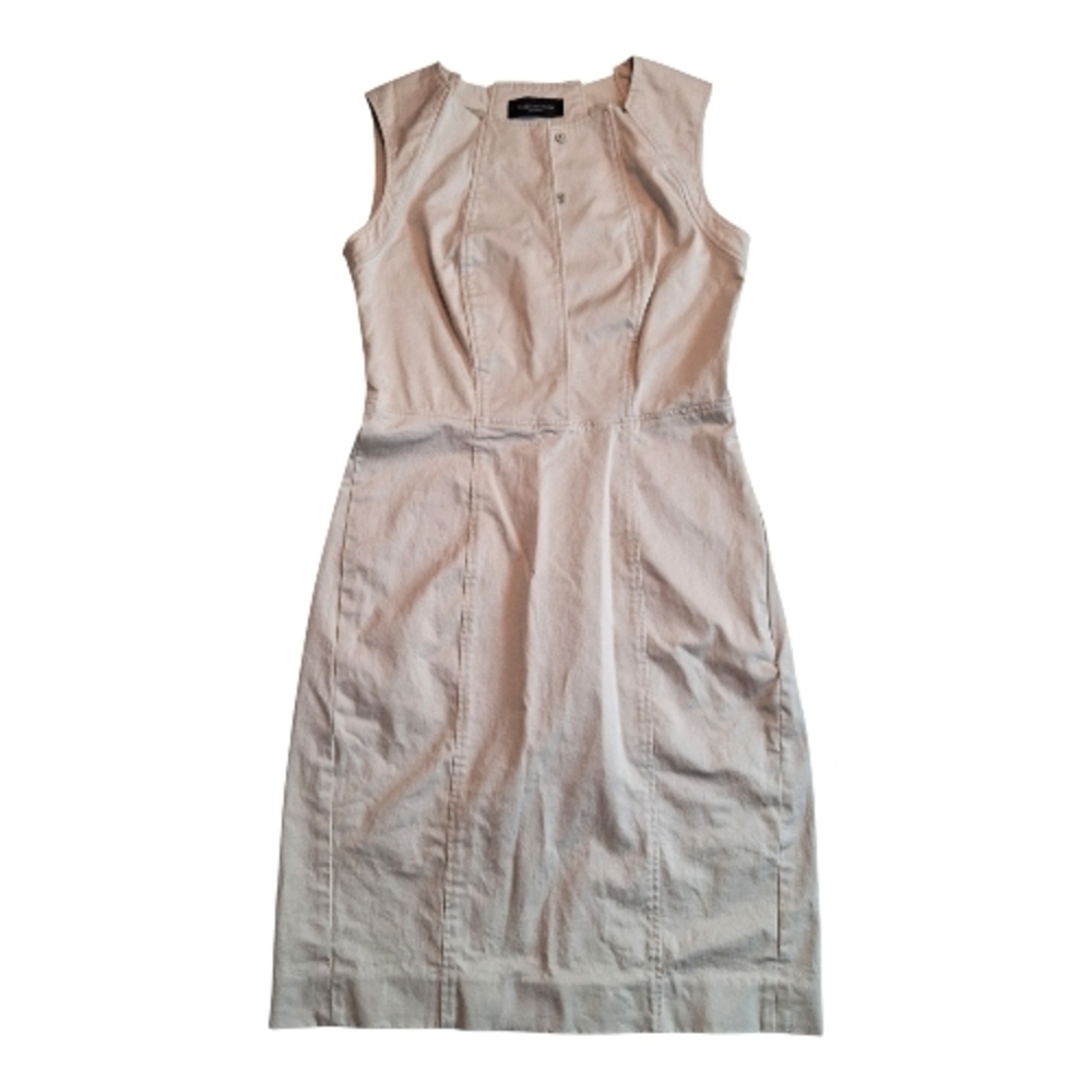Piazza Sempione Beige Midi Dress